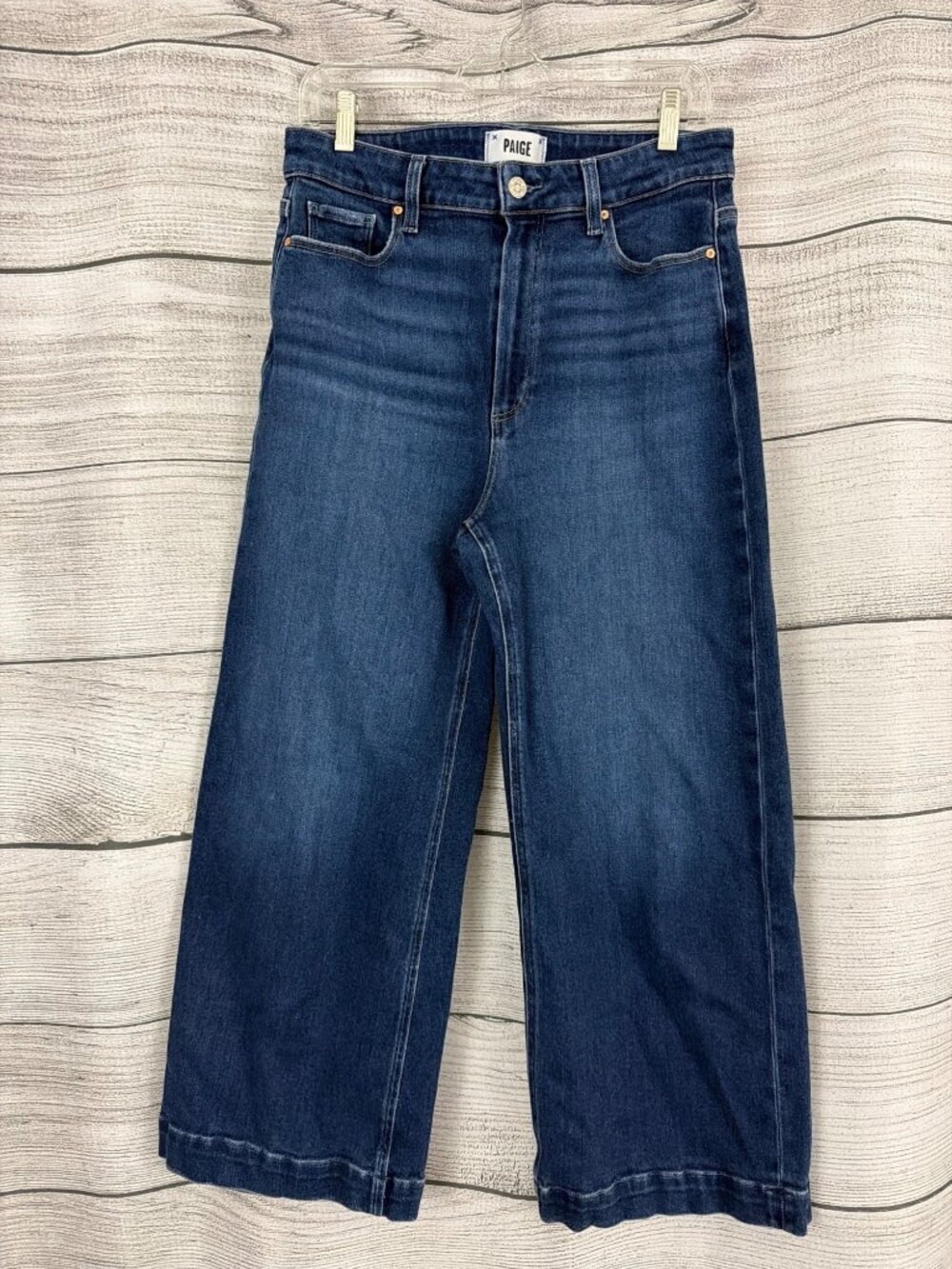 Paige Anessa Wide Leg Crop Jeans Size 31